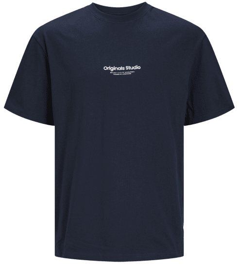 Jack & Jones JORVESTERBRO T-Shirt Sky Captain - Majice Kratkih Rukava - Muške Majice Kratkih Rukava Veliki Brojevi 