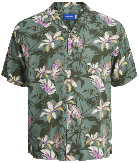 Jack & Jones JORLUKE TAMPA AOP Shirt Laurel Wreath - Košulje - Muške Košulje Veliki Brojevi