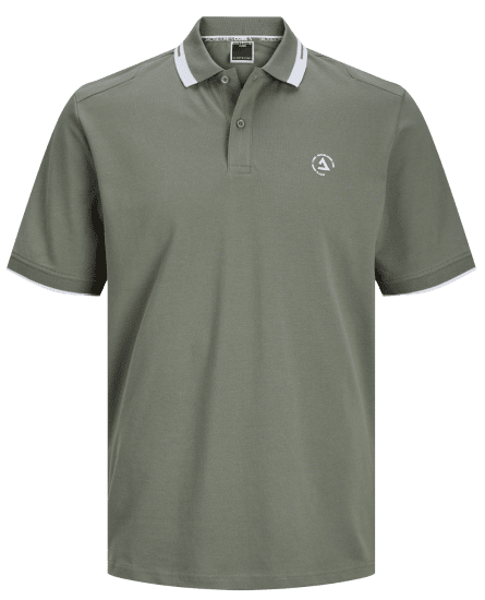 Jack & Jones JCOHASS LOGO Polo Agave Green - Polo majice - Muške Polo Majice Veliki Brojevi