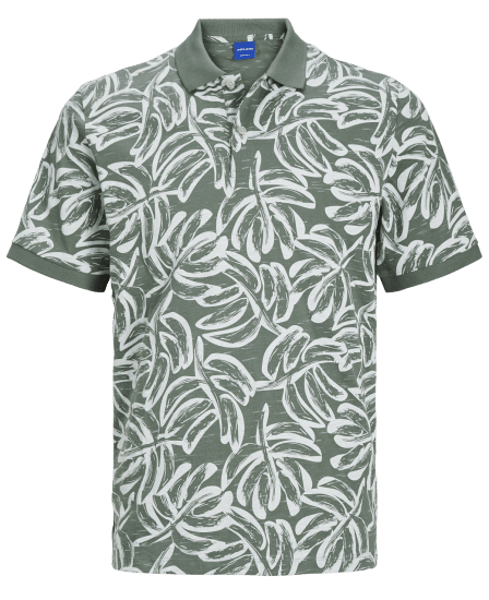 Jack & Jones JORLAFAYETTE AOP Polo Laurel Wreath - Polo majice - Muške Polo Majice Veliki Brojevi