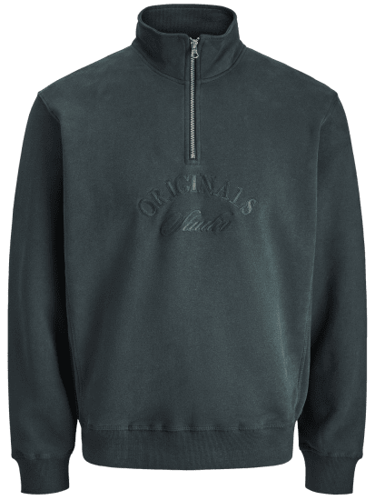 Jack & Jones Bleecker Branding High Neck Sweatshirt Forest River - Puloveri & dukserice - Muške Puloveri & dukserice veliki brojevi