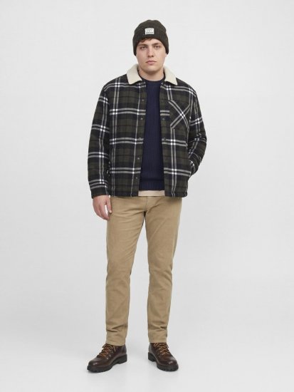 Jack & Jones Zac Teddy Košulja-jakna Zelena - Jakne - Muške Jakne Veliki Brojevi