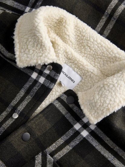 Jack & Jones Zac Teddy Košulja-jakna Zelena - Jakne - Muške Jakne Veliki Brojevi