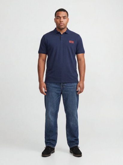 Jack & Jones Rush polo majica 2 kom crna/tamnoplava - Polo majice - Muške Polo Majice Veliki Brojevi