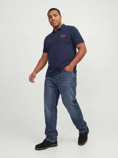 Jack & Jones Rush polo majica 2 kom crna/tamnoplava - Polo majice - Muške Polo Majice Veliki Brojevi