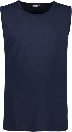 Adamo Rod Comfort Fit Tank Top Navy - Majice Kratkih Rukava - Muške Majice Kratkih Rukava Veliki Brojevi 