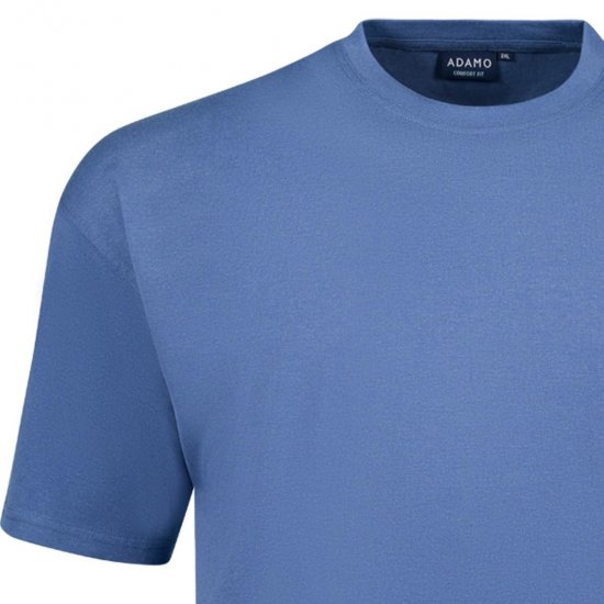 Adamo 129420 Majica 2 kom Denim plava - Majice Kratkih Rukava - Muške Majice Kratkih Rukava Veliki Brojevi 