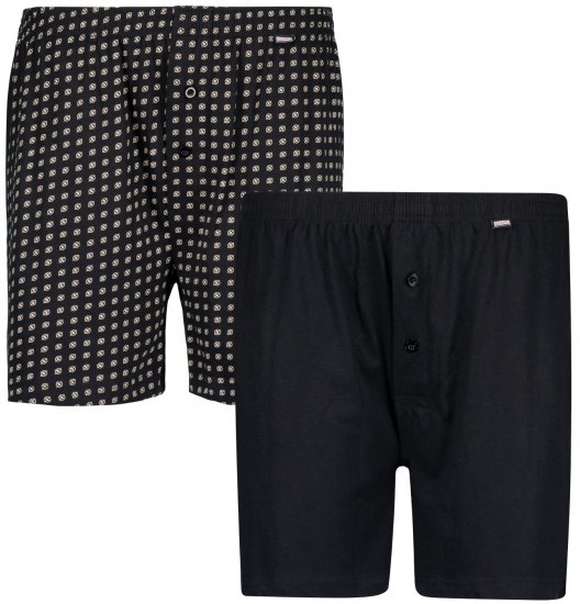 Adamo Dean Boxershorts 2-pack Black - Donje rublje & kupaće hlače - muške donje rublje veliki brojevi