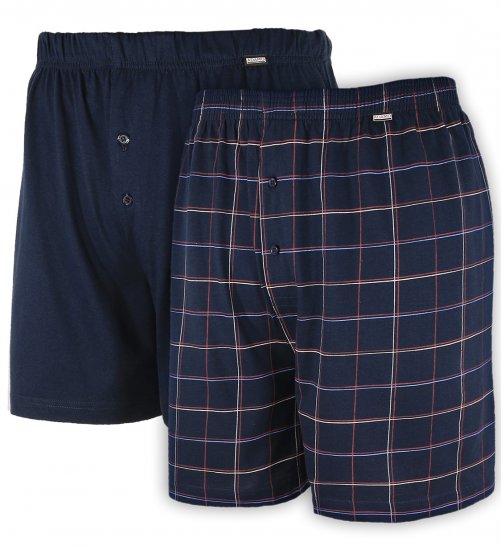 Adamo Daniel Boxershorts Navy 2-pack - Donje rublje & kupaće hlače - muške donje rublje veliki brojevi