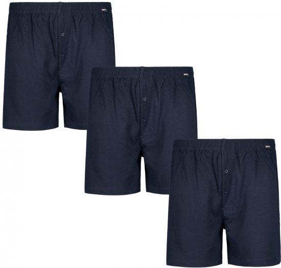 Adamo James Boxershorts 3-pack Navy - Donje rublje & kupaće hlače - muške donje rublje veliki brojevi