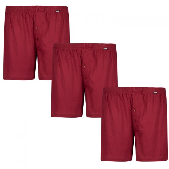 Adamo James Boxershorts 3-pack Burgundy - Donje rublje & kupaće hlače - muške donje rublje veliki brojevi