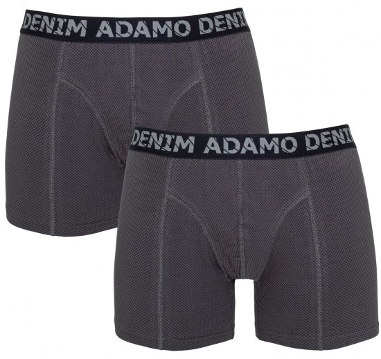 Adamo Julian Maxi Boxers Charcoal 2-pack - Donje rublje & kupaće hlače - muške donje rublje veliki brojevi