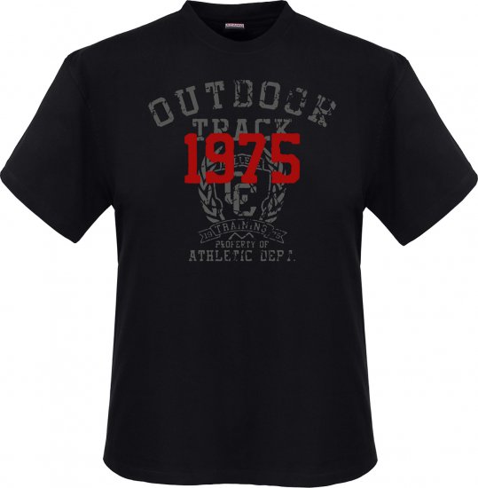 Adamo Outdoor track Comfort fit T-shirt Black - Majice Kratkih Rukava - Muške Majice Kratkih Rukava Veliki Brojevi 