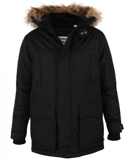 D555 Lovett Parka Black - Jakne - Muške Jakne Veliki Brojevi