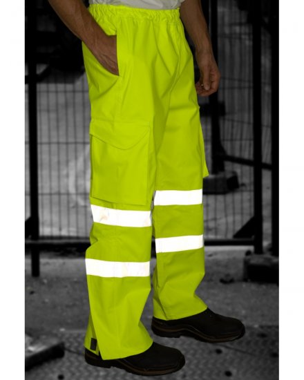 Leo Appledore Cargo Rain pants Hi-Vis Yellow - Radna odjeća - Radna Odjeća Veliki Brojevi