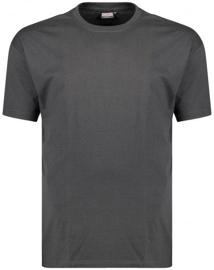 Adamo Bud Regular fit Heavy weight T-shirt Charcoal - Majice Kratkih Rukava - Muške Majice Kratkih Rukava Veliki Brojevi 
