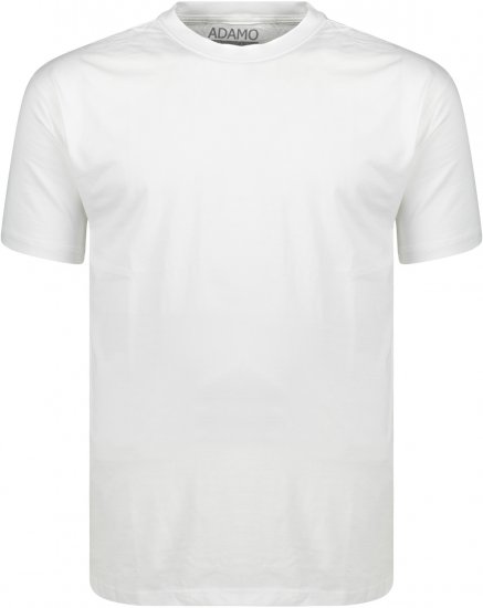 Adamo Kevin Regular fit T-shirt White - Majice Kratkih Rukava - Muške Majice Kratkih Rukava Veliki Brojevi 