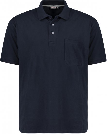 Adamo Klaas Regular fit Polo Shirt with Pocket Navy - Polo majice - Muške Polo Majice Veliki Brojevi