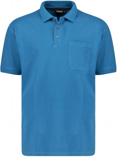Adamo Klaas Regular fit Polo Shirt with Pocket Petrol - Polo majice - Muške Polo Majice Veliki Brojevi