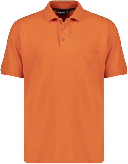 Adamo Klaas Regular fit Polo Shirt with Pocket Orange - Polo majice - Muške Polo Majice Veliki Brojevi