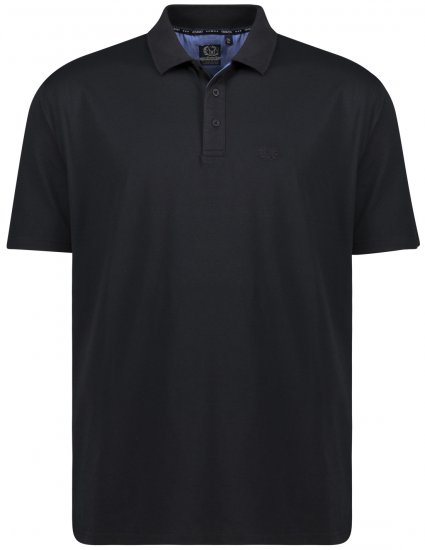 Adamo Picco Technical Sports Polo Black - Sportska & za van odjeća - Muške Sportska Odjeća Veliki Brojevi