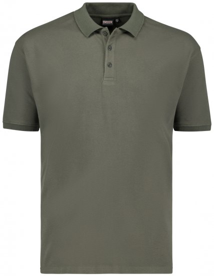Adamo Stephan Waffelpique Poloshirt Olive Green - Polo majice - Muške Polo Majice Veliki Brojevi