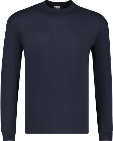 Adamo Floyd Comfort fit Long sleeve T-shirt Navy - Majice Kratkih Rukava - Muške Majice Kratkih Rukava Veliki Brojevi 