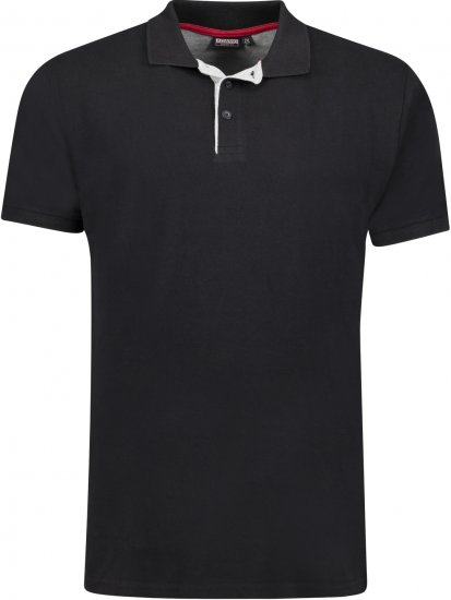 Adamo Pablo Comfort fit Polo Shirt Black - Polo majice - Muške Polo Majice Veliki Brojevi