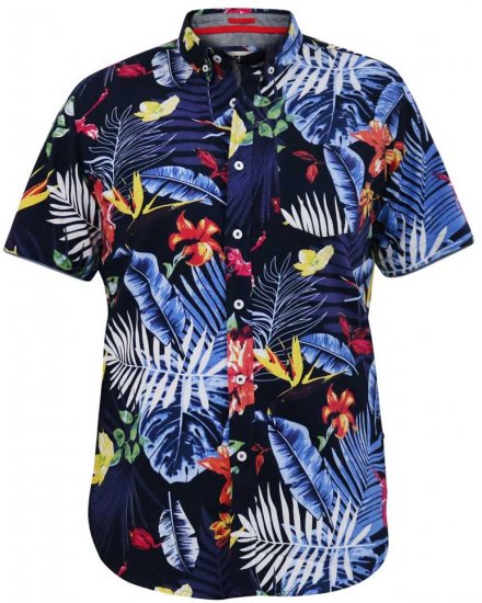 D555 TOBY Multi Colour Hawaiian AO Print Shirt - Košulje - Muške Košulje Veliki Brojevi