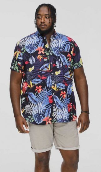 D555 TOBY Multi Colour Hawaiian AO Print Shirt - Košulje - Muške Košulje Veliki Brojevi