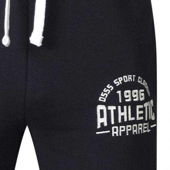 D555 Tony Sweatpants Black - Sportske hlače & kratke - Muške Trenirke Veliki Brojevi