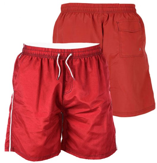 D555 Yarrow Swimshorts Red - Donje rublje & kupaće hlače - muške donje rublje veliki brojevi