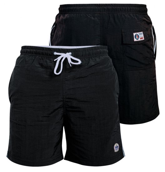 D555 Yarrow Swimshorts Black - Donje rublje & kupaće hlače - muške donje rublje veliki brojevi