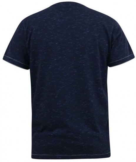 D555 DENNIS Official AC/DC Printed Crew Neck T-Shirt Navy Reno - Majice Kratkih Rukava - Muške Majice Kratkih Rukava Veliki Brojevi 