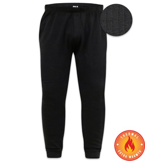 D555 Boston Thermal Long Johns Black - Donje rublje & kupaće hlače - muške donje rublje veliki brojevi