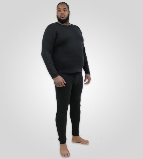 D555 Boston Thermal Long Johns Black - Donje rublje & kupaće hlače - muške donje rublje veliki brojevi