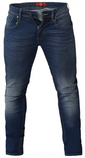 D555 Ambrose Tapered Fit Stretch Jeans Dark Blue TALL SIZES - MUŠKA ODJEĆA MT-6XLT - Odjeća za Visoke Muškarce