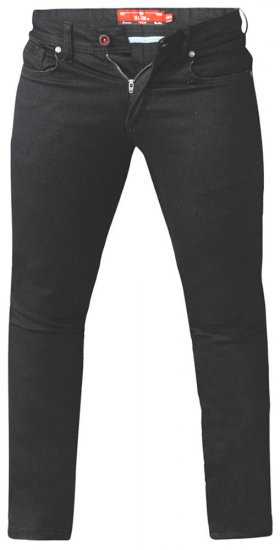 D555 Claude Stretch Jeans Black TALL SIZES - MUŠKA ODJEĆA MT-6XLT - Odjeća za Visoke Muškarce