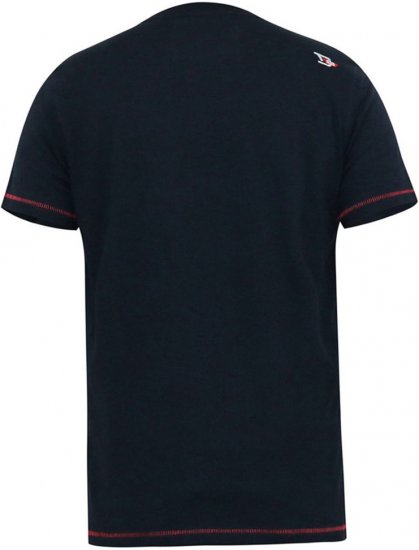 D555 JAGGER Legends Motor Bike Printed Crew Neck T-Shirt Navy - Majice Kratkih Rukava - Muške Majice Kratkih Rukava Veliki Brojevi 