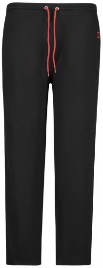 Adamo Matteo Ottoman Sweatpants Black - Sportske hlače & kratke - Muške Trenirke Veliki Brojevi