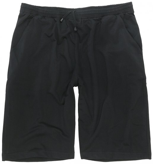Adamo Athen Sweatshorts Black - Sportske hlače & kratke - Muške Trenirke Veliki Brojevi