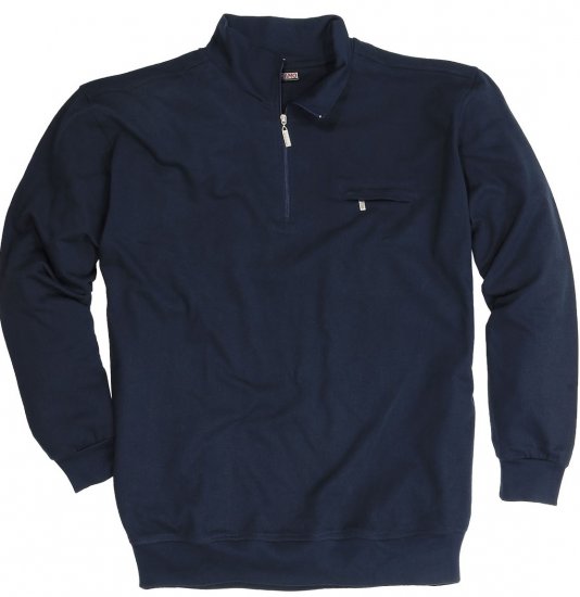 Adamo Athen Sweatshirt Half Zipper Navy - Puloveri & dukserice - Muške Puloveri & dukserice veliki brojevi
