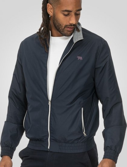D555 Ealing Lightweight Zip Through Jacket With Zip Pockets Navy - Jakne - Muške Jakne Veliki Brojevi