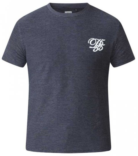 D555 Agler Waffle T-shirt Charcoal - Majice Kratkih Rukava - Muške Majice Kratkih Rukava Veliki Brojevi 