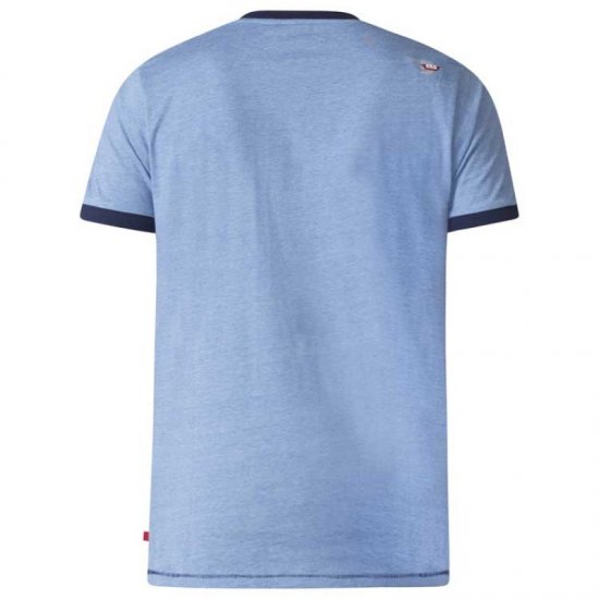 D555 Howie Fine Stripe T-shirt Blue - Majice Kratkih Rukava - Muške Majice Kratkih Rukava Veliki Brojevi 