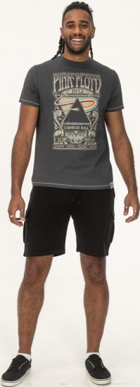 D555 HANLEY Official Pink Floyd Crew Neck T-Shirt Dark Grey - Majice Kratkih Rukava - Muške Majice Kratkih Rukava Veliki Brojevi 