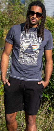 D555 HANLEY Official Pink Floyd Crew Neck T-Shirt Dark Grey - Majice Kratkih Rukava - Muške Majice Kratkih Rukava Veliki Brojevi 