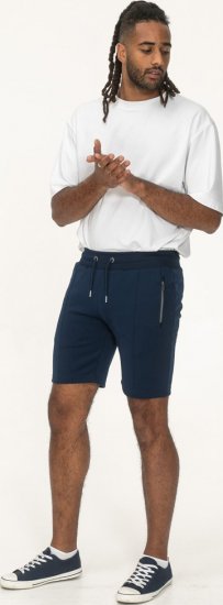 D555 Spalding Elasticated Waist Interlock Shorts Navy - Sportske hlače & kratke - Muške Trenirke Veliki Brojevi