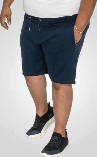 D555 Spalding Elasticated Waist Interlock Shorts Navy - Sportske hlače & kratke - Muške Trenirke Veliki Brojevi
