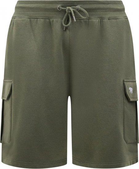 D555 Wigan 1 Elasticated Waist Fleece Cargo Shorts Khaki - Sportske hlače & kratke - Muške Trenirke Veliki Brojevi